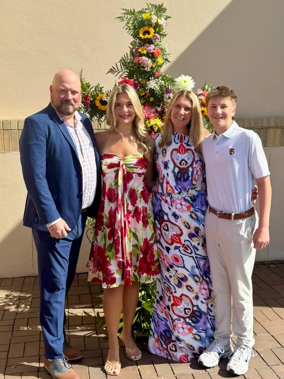 Dr. Cameron Abercrombie with her family